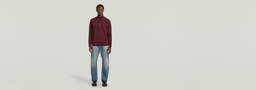 maglione con mezza zip nifous