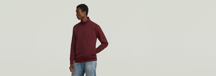 maglione con mezza zip nifous