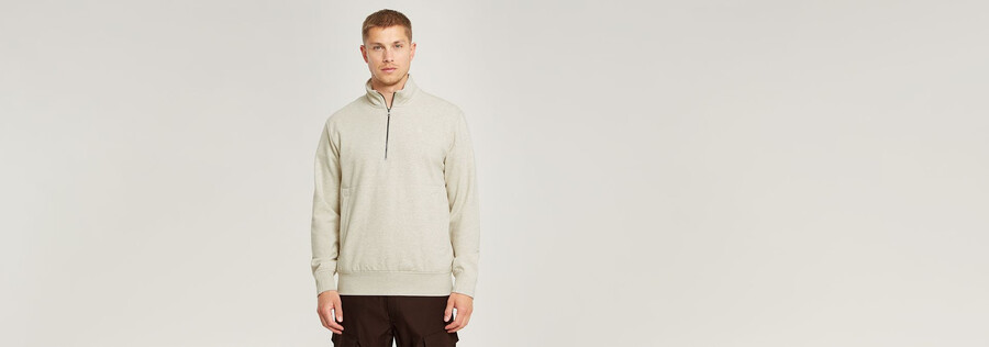maglione con mezza zip nifous