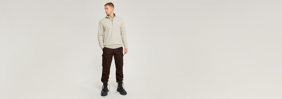 maglione con mezza zip nifous