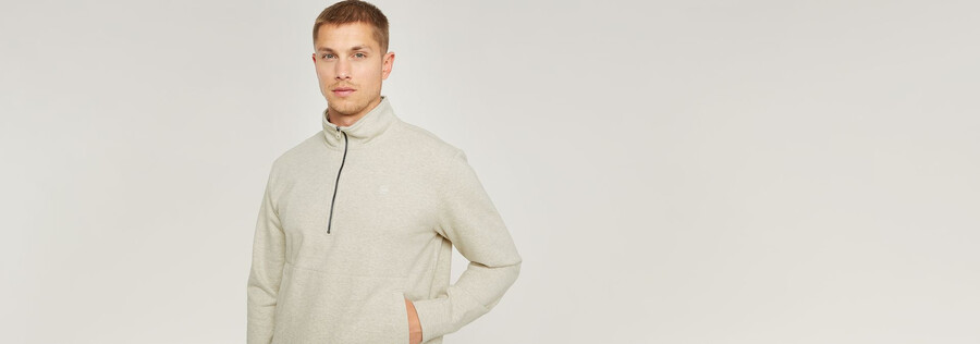 maglione con mezza zip nifous