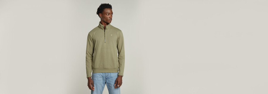 maglione con mezza zip nifous