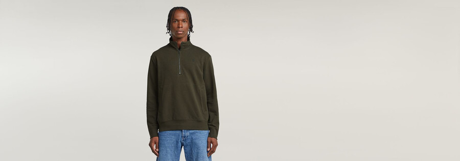 maglione con mezza zip nifous