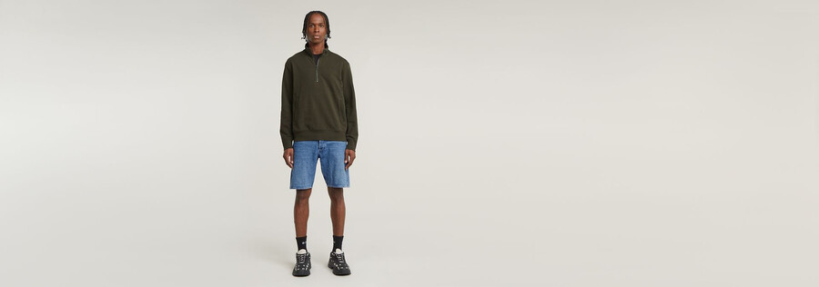 maglione con mezza zip nifous