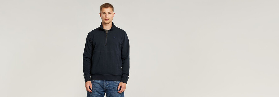 maglione con mezza zip nifous