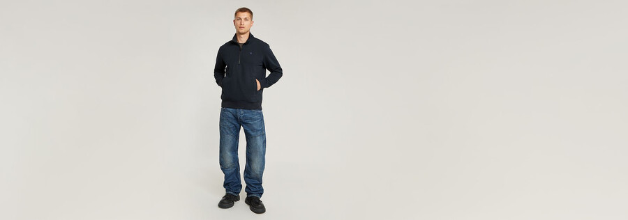 maglione con mezza zip nifous