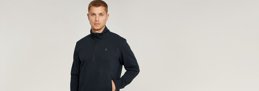 maglione con mezza zip nifous