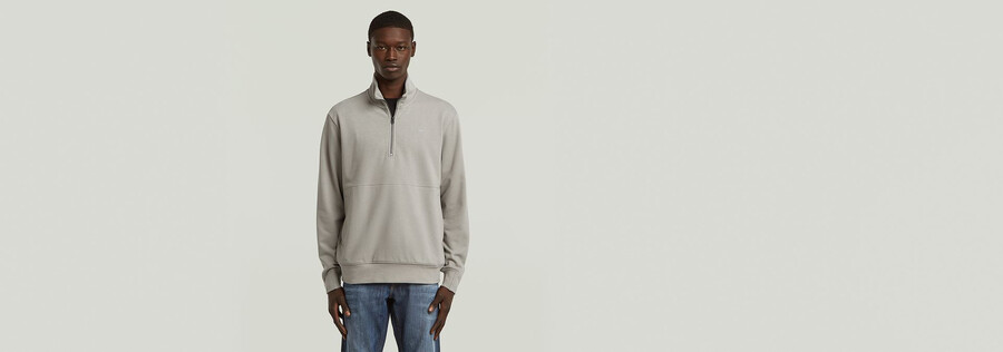 maglione con mezza zip nifous
