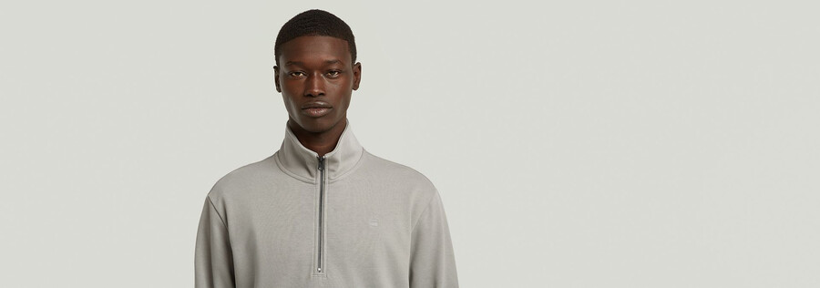 maglione con mezza zip nifous