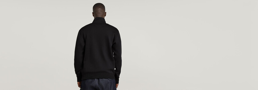 maglione con mezza zip premium core