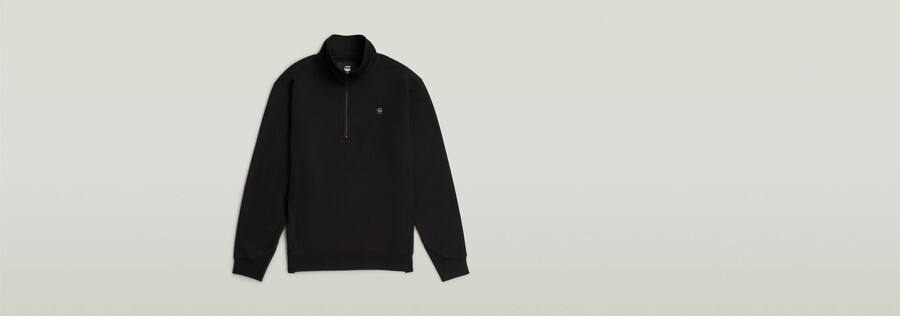 maglione con mezza zip premium core