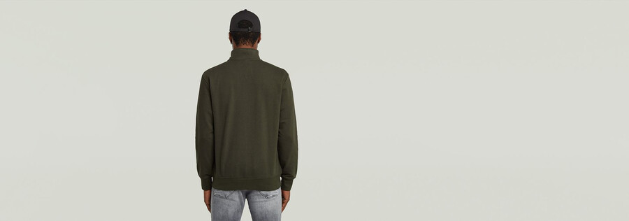 etichetta per maglione con mezza cerniera