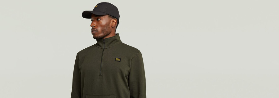 etichetta per maglione con mezza cerniera