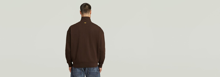 maglione largo con cerniera intera rovic