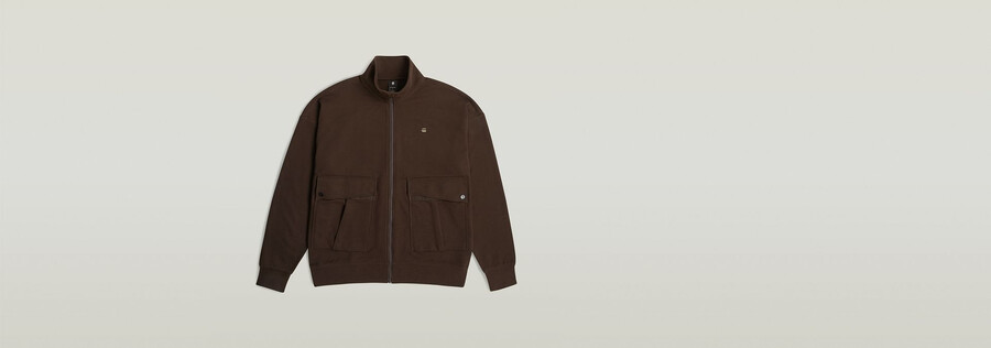 maglione largo con cerniera intera rovic