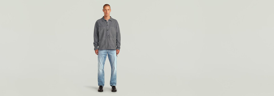 maglione largo in misto tessuto lavato