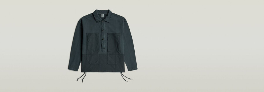 maglione largo in misto tessuto lavato