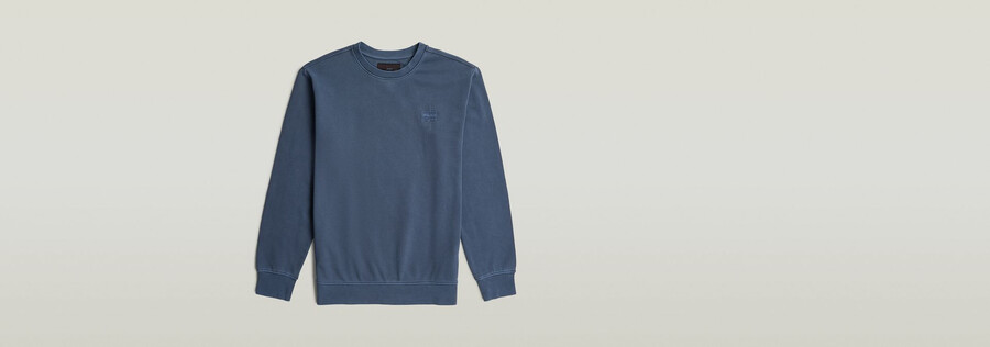 maglione con logo sovratinto