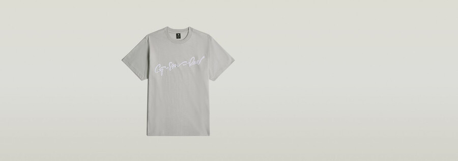 maglietta larga flock g-script