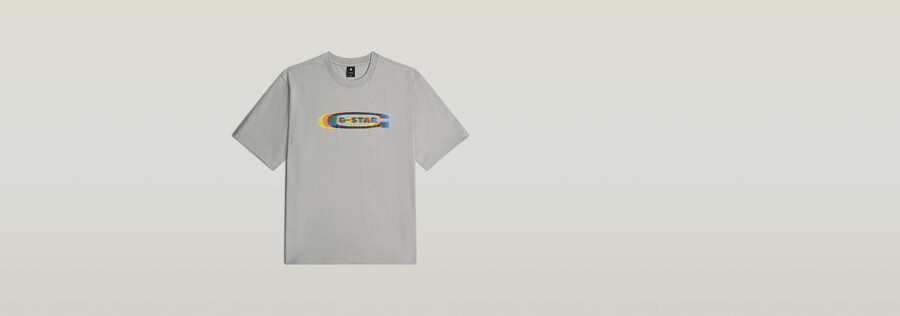 maglietta squadrata con logo old skool e cambio colore