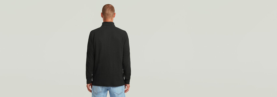 maglietta tweeter con mezza zip