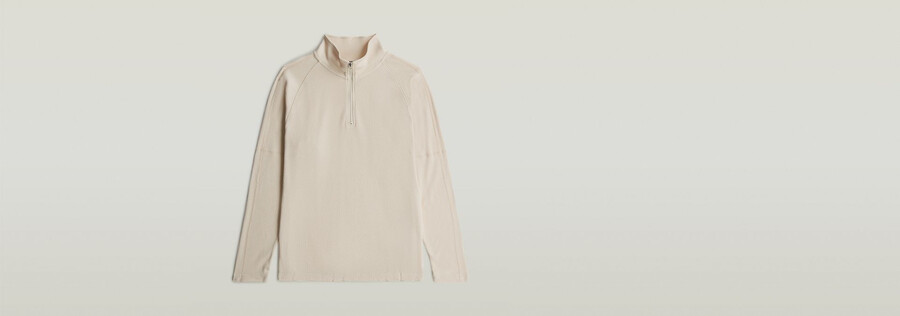 maglietta tweeter con mezza zip