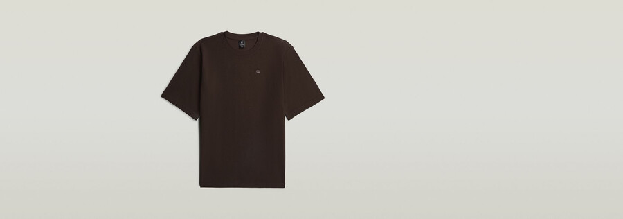 t-shirt con logo strutturato sul petto