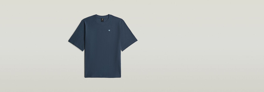 t-shirt con logo strutturato sul petto