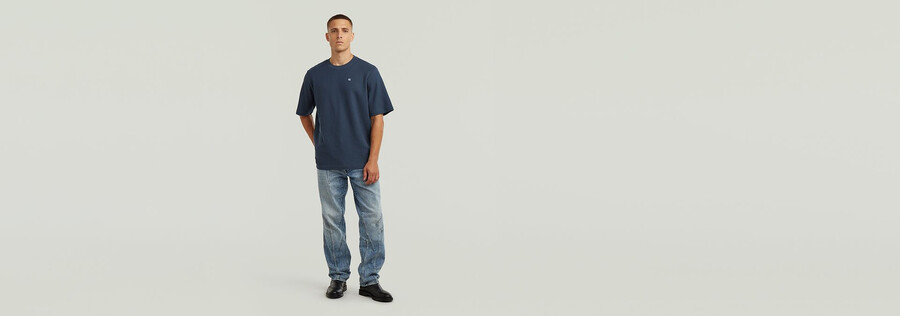 t-shirt con logo strutturato sul petto