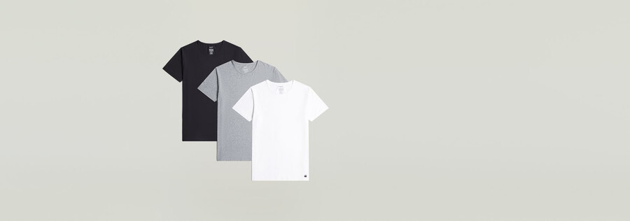 t-shirt crew confezione da 3