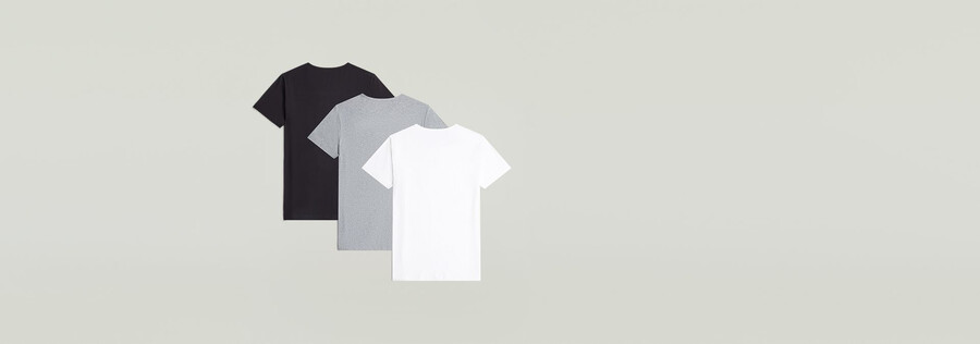 t-shirt crew confezione da 3