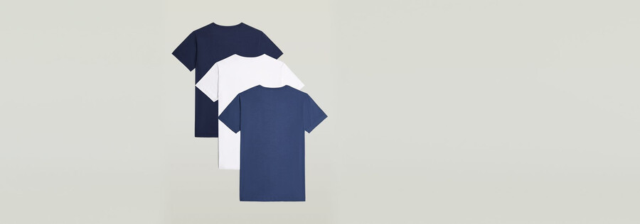 t-shirt crew confezione da 3